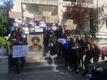 Imagen de archivo de un acto celebrado en Granada pidiendo la liberación de Patrick Zaki (UGR)