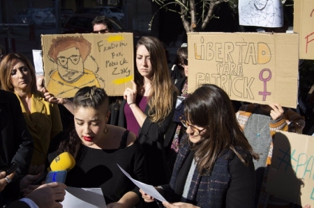 Imagen de archivo de una concentración celebrada en la Universidad de Granada por la liberación de Zaki (UGR) 