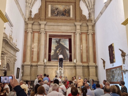 Bajada del Cristo del Paño hace unos días (AYUNTAMIENTO) 