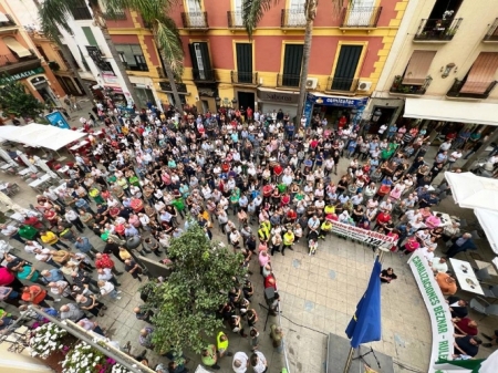 Vista aérea de la concentración (AYTO. ALMUÑÉCAR) 