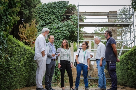 La Alhambra restaura los arcos del jardín escalonado del Partal (PATRONATO DE LA ALHAMBRA Y EL GENERALIFE)