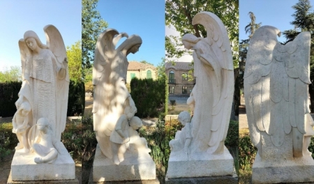 Estado en que ha quedado el ángel tras su restauración (DIPGRA)
