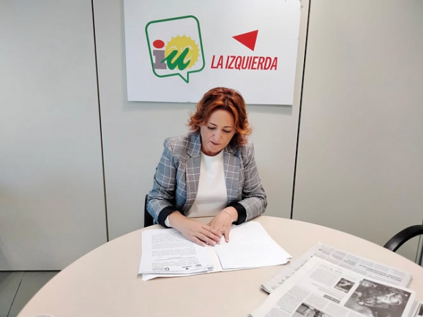 La coordinadora provincial de IU, Mari Carmen Pérez (IU)