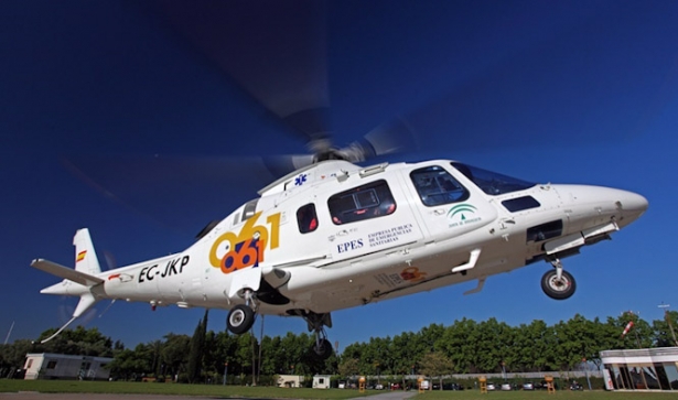 Helicóptero sanitario, en imagen de archivo (EMERGENCIAS 112)
