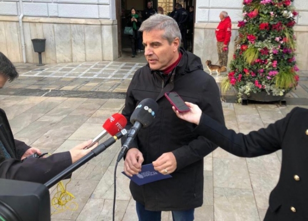 El portavoz del PP en el Ayuntamiento de Granada, César Díaz (PP)