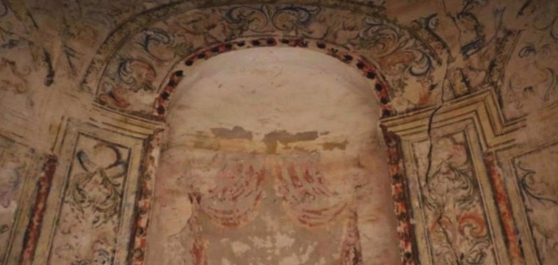 Pinturas murales del siglo XVII en la iglesia de Santa María de las Lágrimas (OBISPADO)