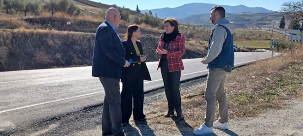 Visita a la carretera Alhama - Ventas de Zafarraya (PSOE)