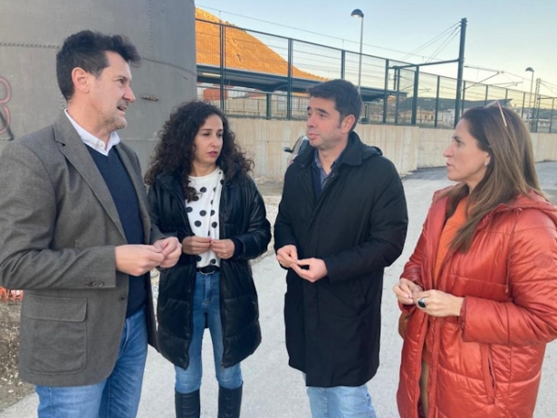 Imagen de la visita a Loja (PSOE)