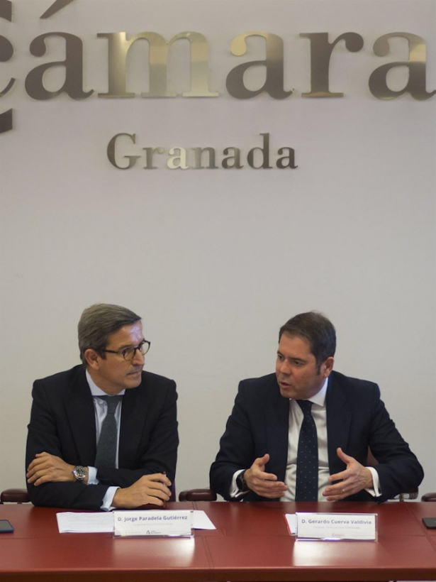 Encuentro de la Cámara de Granada con el consejero de Política Industrial y Energía, Jorge Paradela (CÁMARA GRANADA)