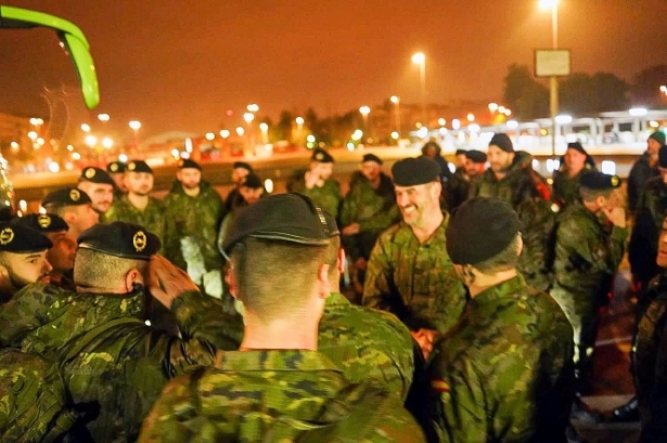 Los militares de la BRI X a su llegada a España, tras cumplir su misión en Letonia, en imagen de archivo (EJÉRCITO DE TIERRA) 