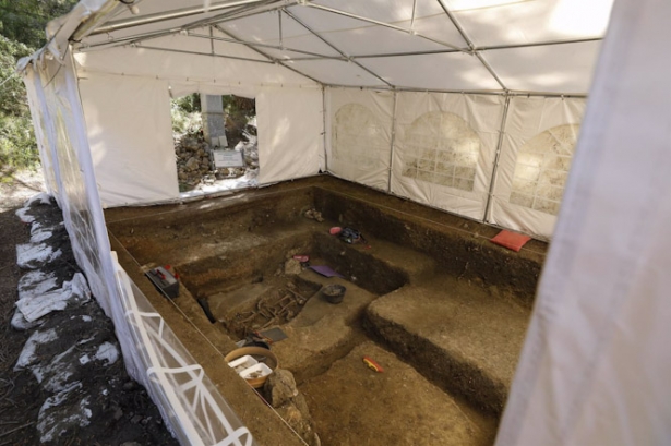 Trabajos de pasadas campañas de excavación de fosas comunes en el Barranco de Víznar (ÁLEX CÁMARA - EUROPA PRESS)