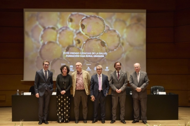 Imagen del acto de entrega del anterior Premio Ciencias de la Salud Fundación Caja Rural Granada en el Auditorio (CAJA RURAL) 