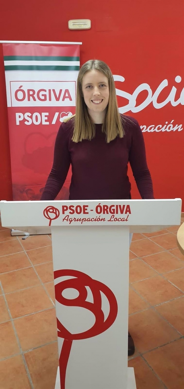 María Pérez Morillas, candidata del PSOE a la Alcaldía de Órgiva (PSOE)