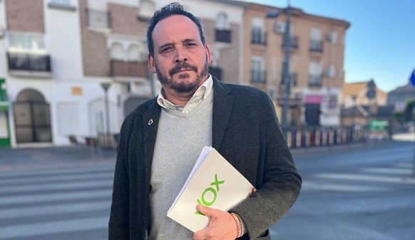 El portavoz de VOX en Cenes de la Vega, Juan Francisco Tovar (VOX) 