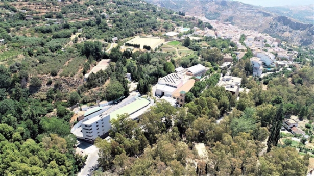 Vista aérea del Balneario de Lanjarón (ICTE)