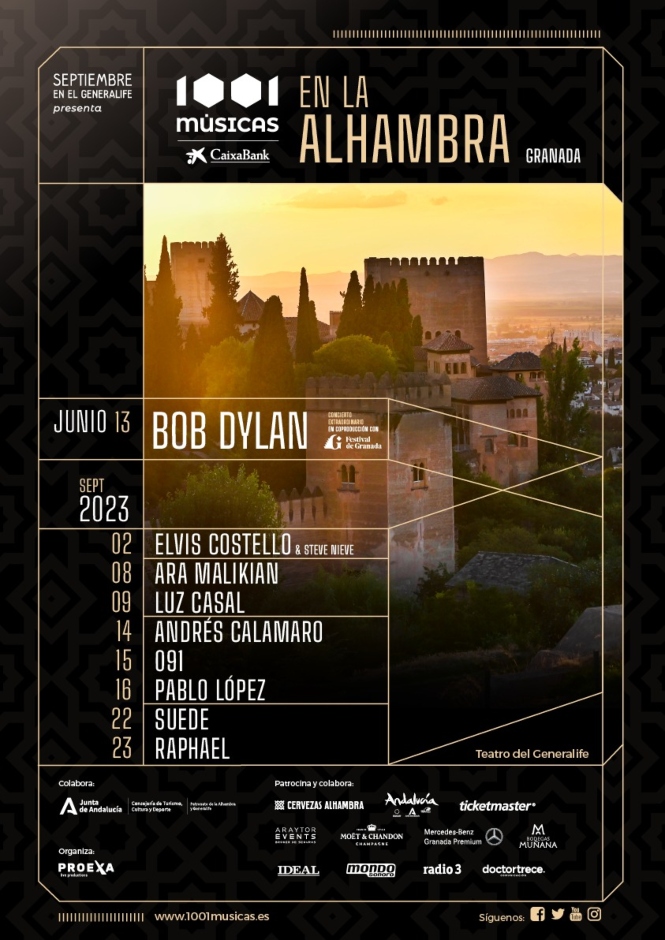 Bob Dylan actuará en Granada en junio presentando Rough and Rowdy Ways Tour