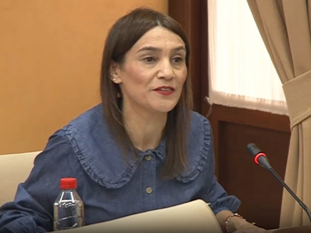 La parlamentaria andaluza del PSOE, Olga Manzano (PSOE)