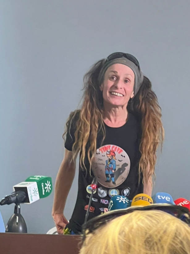Beatriz Flamini comparece ante los medios tras permanecer 500 días en una cueva de Motril (EUROPA PRESS)