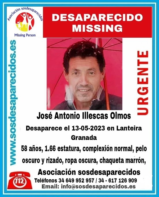 Desaparecido en Lanteira (SOS DESAPARECIDOS)