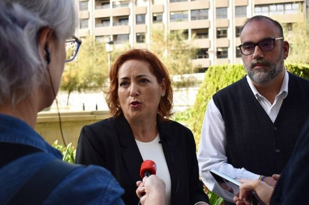 Francisco Puentedura y Mari Carmen Pérez (IU)