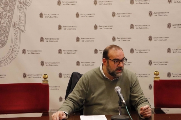 Francisco Puentedura, en imagen de archivo en el Ayuntamiento de Granada (PODEMOS-IU)