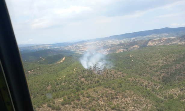 Lugar del incendio (INFOCA)