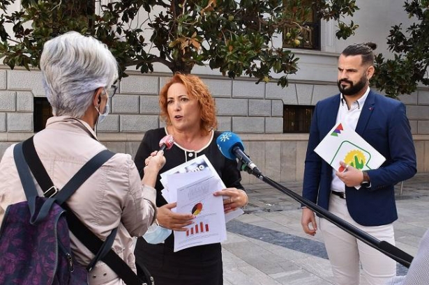 La coordinadora provincial de IU, Mari Carmen Pérez (IU)