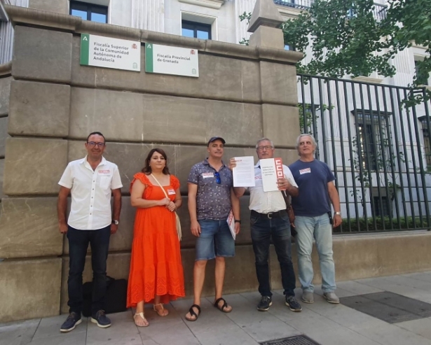 Presentación de la denuncia ante la Fiscalía (CCOO) 