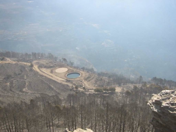 Zona afectada por el incendio de Lanjarón (CSIC)