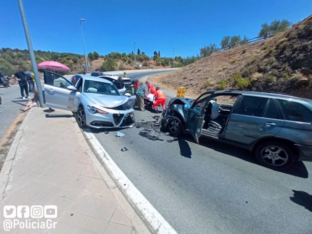 Lugar del accidente (POLICÍA LOCAL)