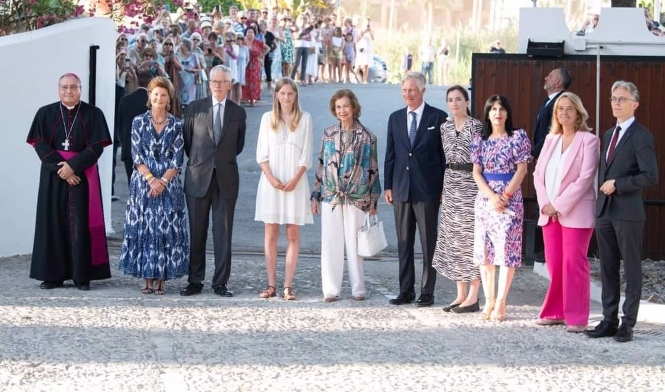 La Reina Sofía y Felipe de Bélgica, en Villa Astrida, el pasado lunes (REMITIDA POR EL AYUNTAMIENTO) La Reina Sofía y Felipe de Bélgica, en Villa Astrida, el pasado lunes (REMITIDA POR EL AYUNTAMIENTO)