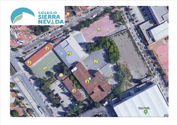 Vista aérea del Colegio (CEIP SIERRA NEVADA) 