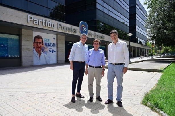 Vicente Azpitarte, José Luis Martínez-Almeida y Carlos Rojas (PP)