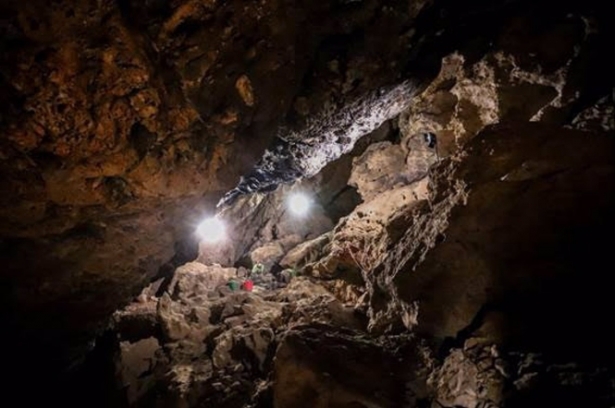 Interior de la Cueva de los Murciélagos (BLAS RAMOS RODRÍGUEZ/REMITIDA POR LA UNIVERSIDAD D) 