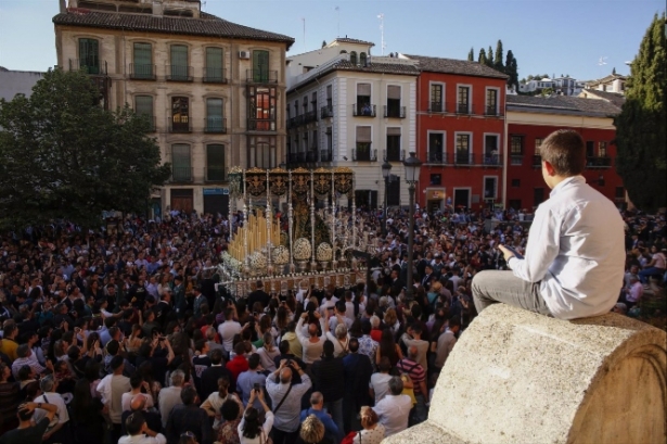 Paso de palio de la Virgen de la Esperanza, en imagen de archivo (ÁLEX CÁMARA - EUROPA PRESS) 