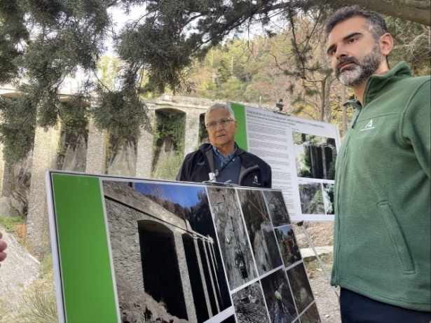 El consejero de Sostenibilidad, Medio Ambiente y Economía Azul, Ramón Fernández-Pacheco, durante la visita técnica a la zona del Parque Nacional de Sierra Nevada donde se ubica el Dique 24 (EUROPA PRESS) 