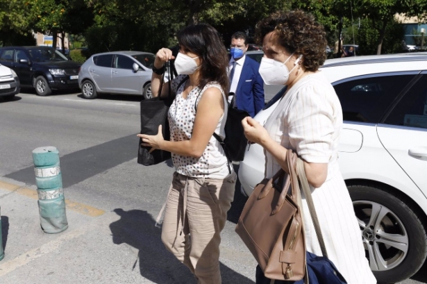 Juana Rivas, en junio de 2021, acudiendo a el Centro de Inserción Social Matilde Cantos (ÁLEX CÁMARA / EUROPA PRESS)