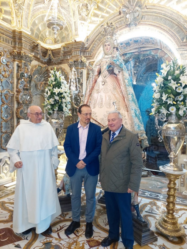 Imagen de la visita al camarín (JUNTA)