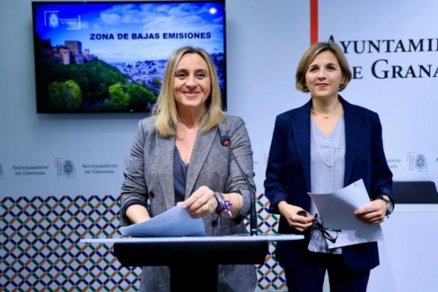 Marifran Carazo y Ana Agudo han presentado la Zona de Baja  emisiones (AYUNTAMIENTO GRANADA)