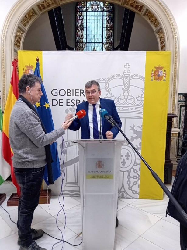 El subdelegado del Gobierno en Granada, José Antonio Montilla, en rueda de prensa.(EUROPA PRESS)