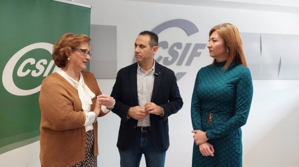 El presidente de CSIF Andalucía, Germán Girela, en Granada. (CSIF-A)