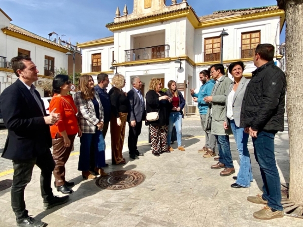 Imagen de la visita a Órgiva (PSOE)