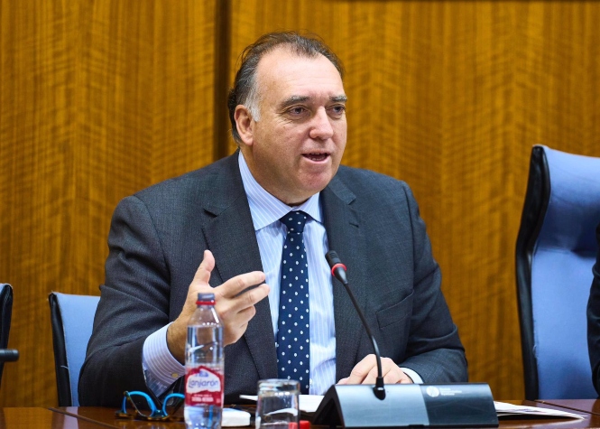 El consejero de Turismo, Cultura y Deporte, Arturo Bernal, la semana pasada en el Parlamento de Andalucía (JOAQUIN CORCHERO / PARLAMENTO DE ANDALUCIA) El consejero de Turismo, Cultura y Deporte, Arturo Bernal, la semana pasada en el Parlamento de Andalucía (JOAQUIN CORCHERO / PARLAMENTO DE ANDALUCIA)