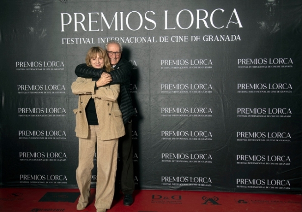 Jaime Chávarri y Emma Suárez, en los cines Megarama de Granada (PREMIOS LORCA)