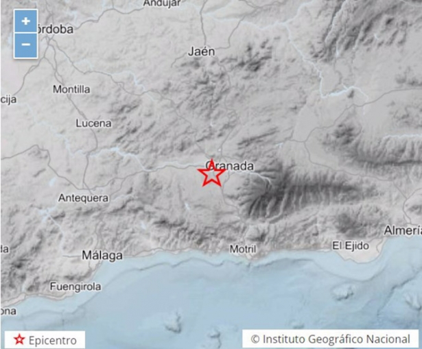 Terremoto de magnitud 2.0 con epicentro en La Malahá (INSTITUTO GEOGRÁFICO NACIONAL)
