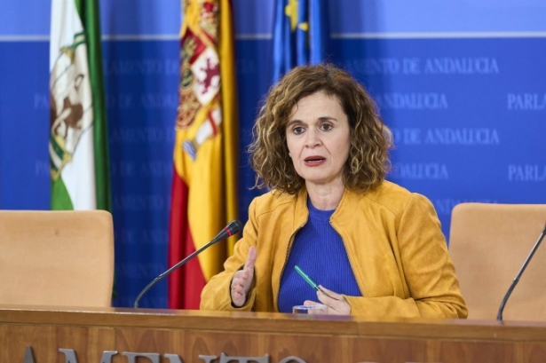 La portavoz adjunta del Grupo Por Andalucía, Esperanza Gómez (JOAQUÍN CORCHERO / EUROPA RPESS)
