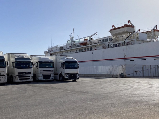 Camiones en el Puerto de Motril (PUERTO DE MOTRIL)