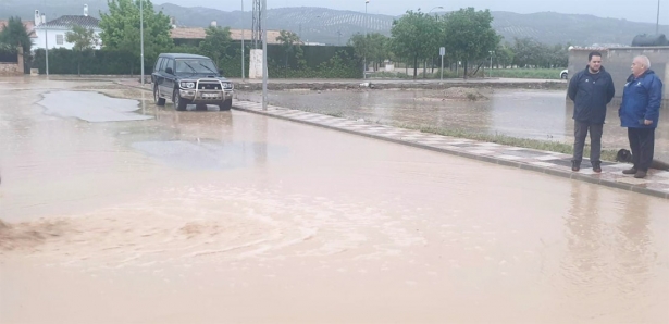 Imagen de archivo de anegaciones en Valderrubio (Granada) tras las fuertes lluvias del pasado sábado (DIPUTACIÓN DE GRANADA)