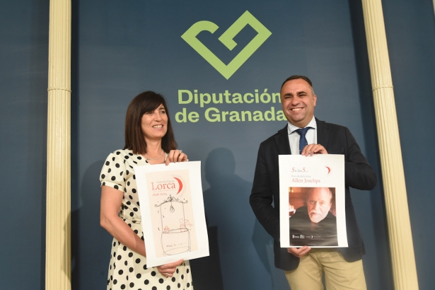 La diputada provincial de Cultura y Educación, Pilar Caracuel, y el presidente de la Diputación de Granada, Francis Rodríguez (DIPUTACIÓN)
