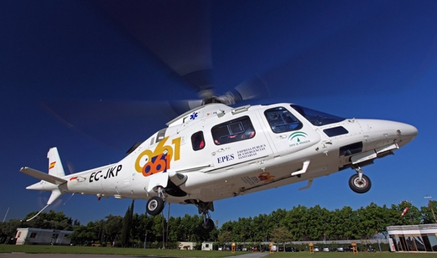 Helicóptero del Centro de Emergencias Sanitarias 061 (112)